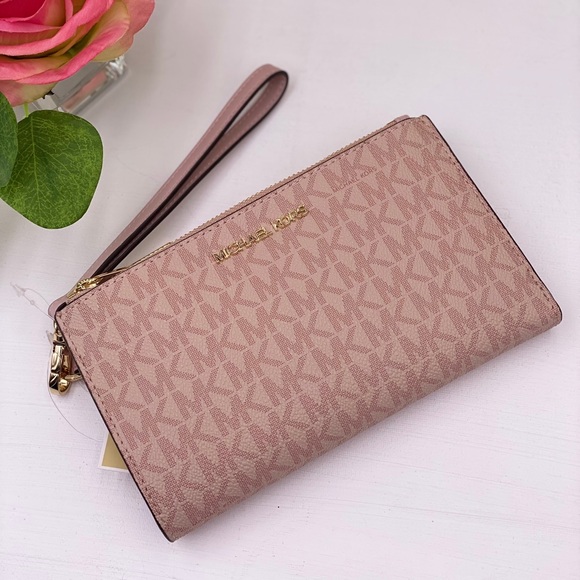 Michael Kors DoubleZip Wallet Wristlet Ballet - Picture 3 of 13